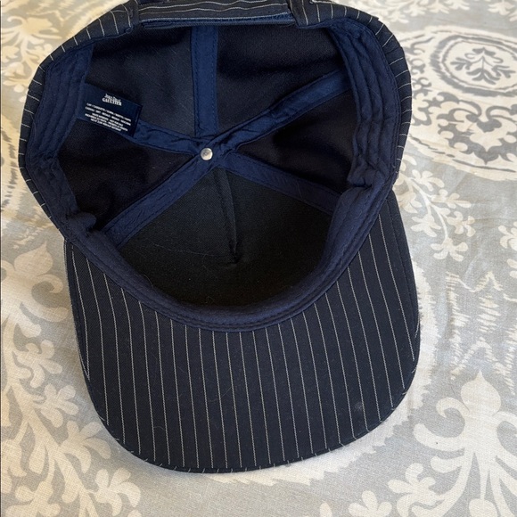 Jean Paul Gaultier Navy Pinstripe Cap - Picture 5 of 6